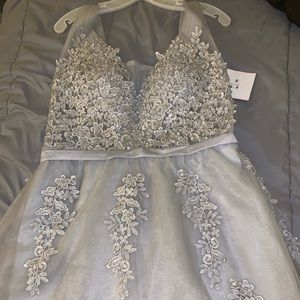 Light gray prom dress NWT